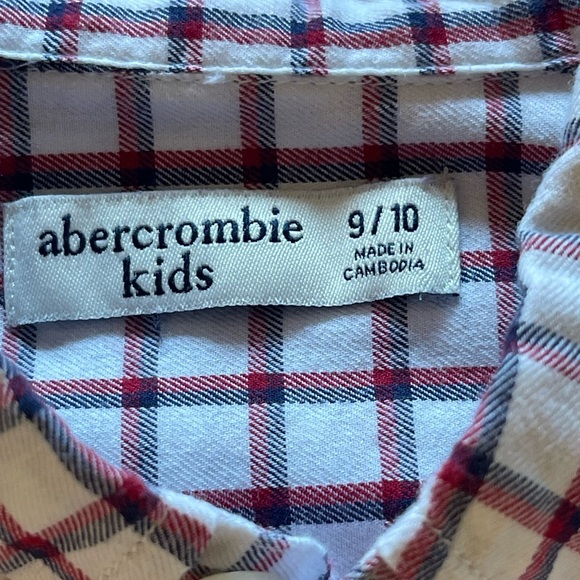 Abercrombie Kids Two Long Sleeve Button Down Shirts Size 9/10 Boys - Picture 5 of 12